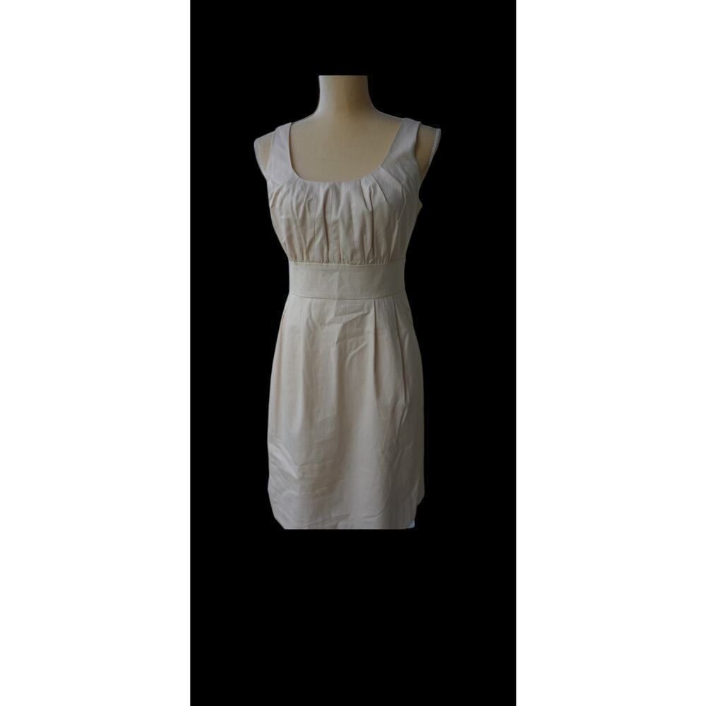 J Crew Ivory Cotton Dress, lined & has pockets! Brand NEW! Size 10 NWT $108 - Picture 2 of 9